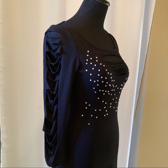 Ready for a party mini black dress - Picture 3 of 4